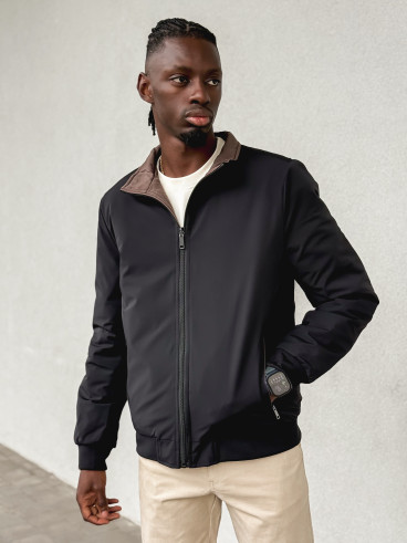 Veste réversible Ylan - Noir/Chocolat