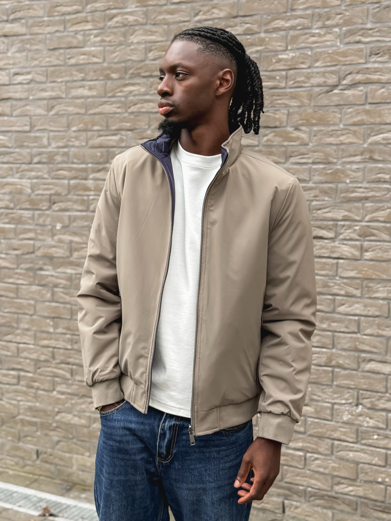 Veste réversible Ylan - Kaki/Bleu marine Veste réversible Ylan - Kaki/Bleu marine