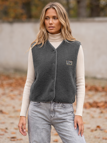 Gilet sans manches Maya - Gris anthracite