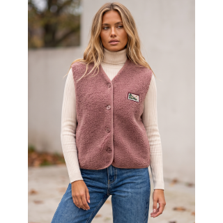 Gilet sans manches Maya - Vieux rose