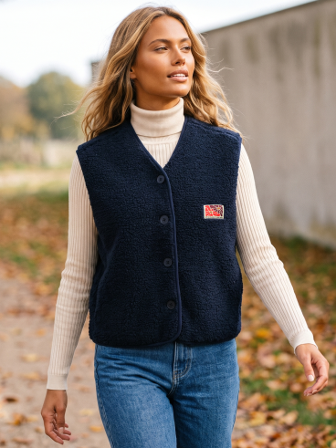 Gilet sans manches Maya - Bleu marine