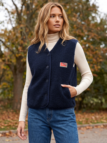 Gilet sans manches Maya - Bleu marine