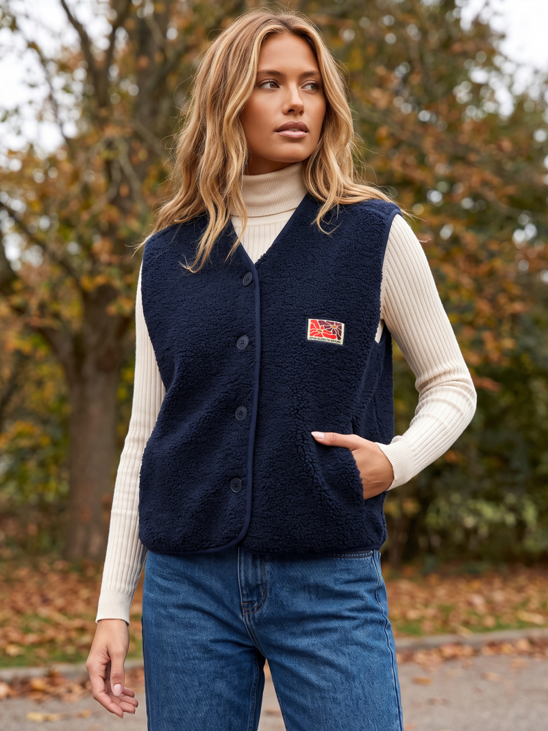 Gilet sans manches Maya - Bleu marine