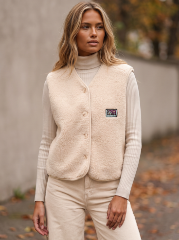 Gilet sans manches Maya - Beige