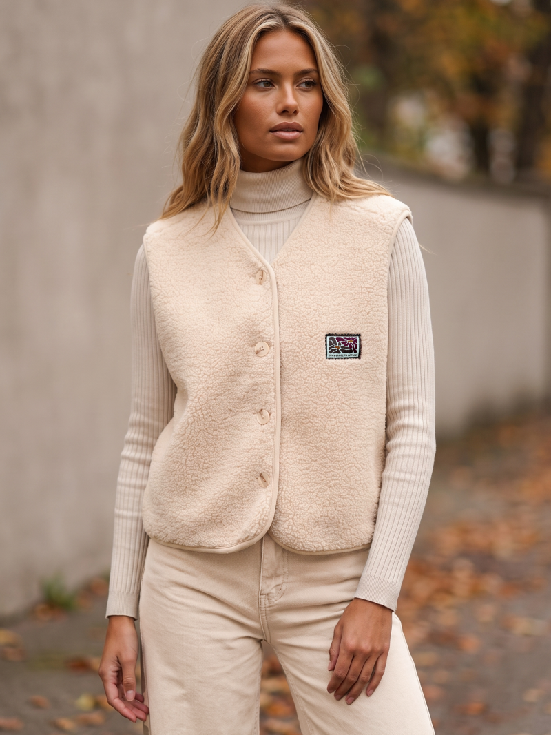 Gilet sans manches Maya - Beige Gilet sans manches Maya - Beige