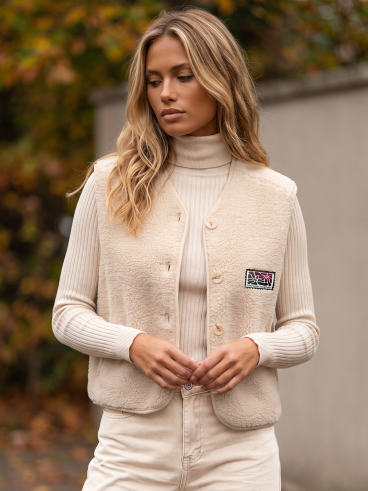 Gilet sans manches Maya - Beige
