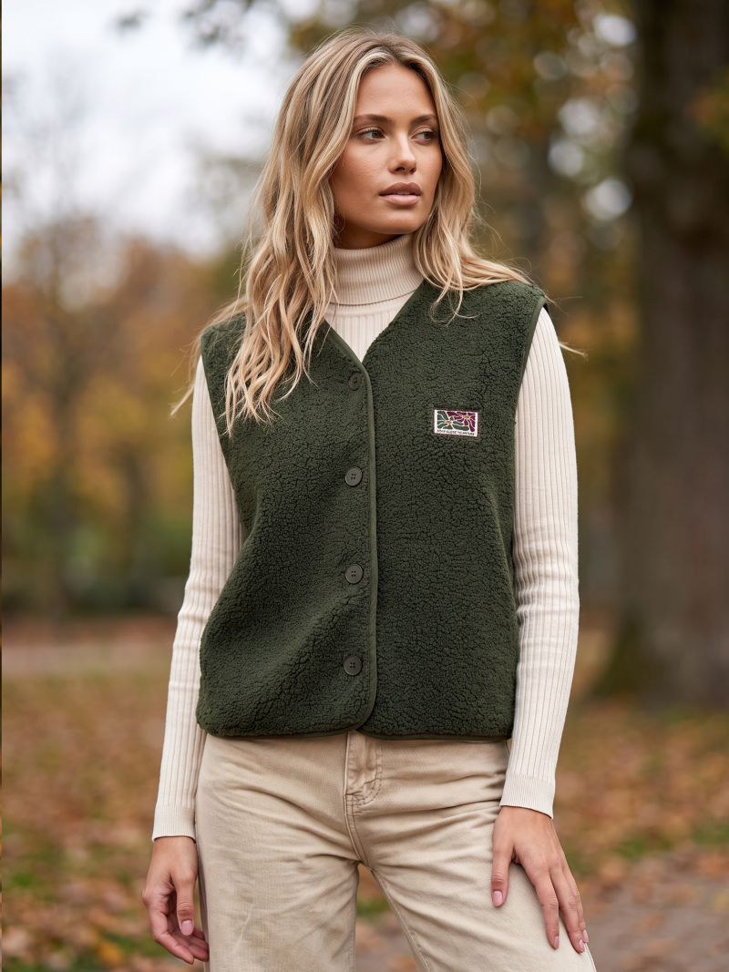 Gilet sans manches Maya - Kaki