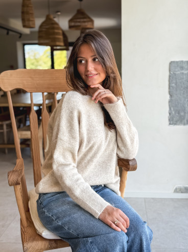 Pull Elyna - Beige clair Pull Elyna - Beige clair