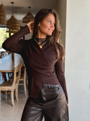 Pull Ella - Chocolat