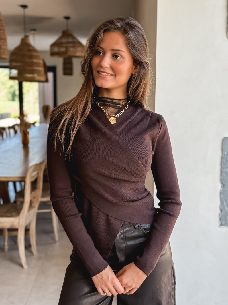 Pull Ella - Chocolat