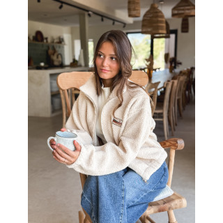 Gilet teddy Lalie - Beige