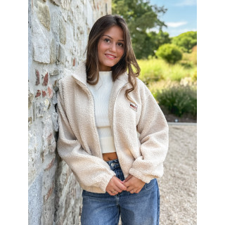 Gilet teddy Lalie - Beige