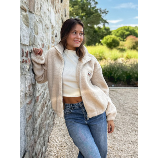 Gilet teddy Lalie - Beige