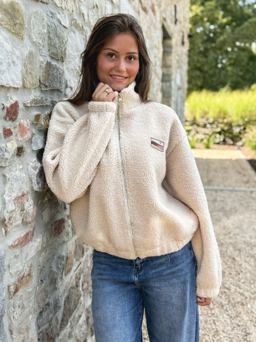 Gilet teddy Lalie - Beige