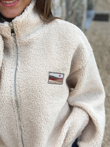 Gilet teddy Lalie - Beige