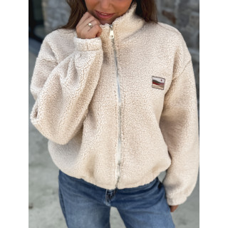 Gilet teddy Lalie - Beige