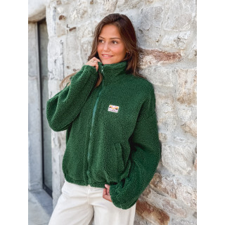 Gilet en teddy Mira - Vert sapin