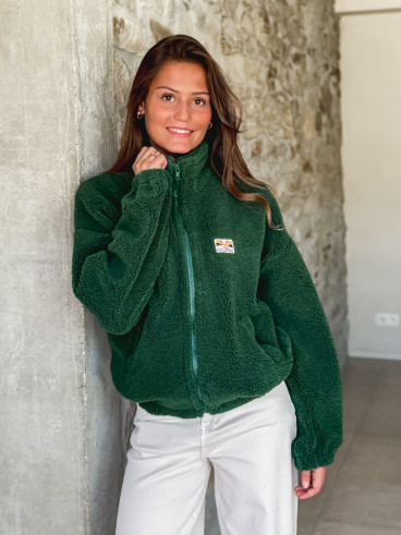 Gilet en teddy Mira - Vert sapin Gilet en teddy Mira - Vert sapin