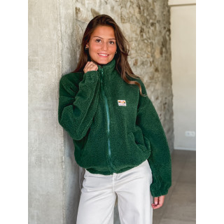 Gilet en teddy Mira - Vert sapin