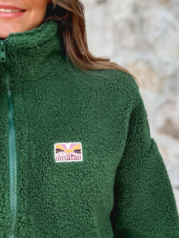 Gilet en teddy Mira - Vert sapin Gilet en teddy Mira - Vert sapin