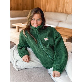 Gilet en teddy Mira - Vert sapin