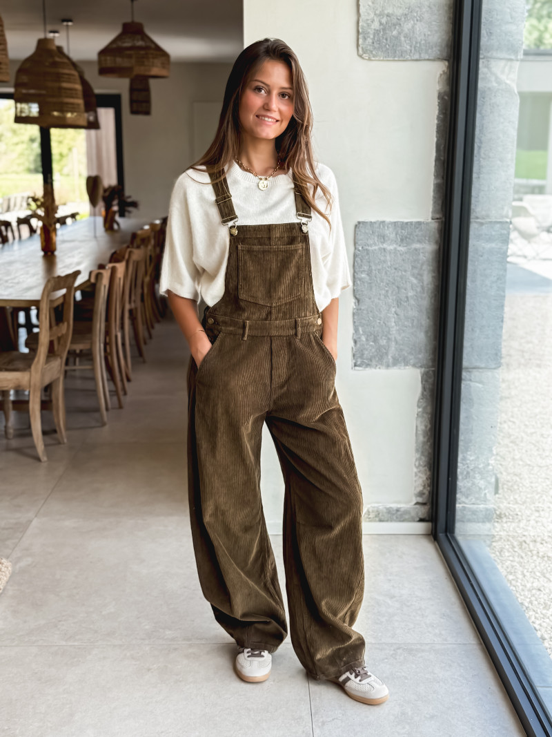 Salopette Nally - Kaki foncé