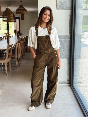 Salopette Nally - Kaki foncé