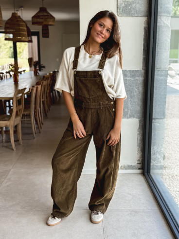 Salopette Nally - Kaki foncé