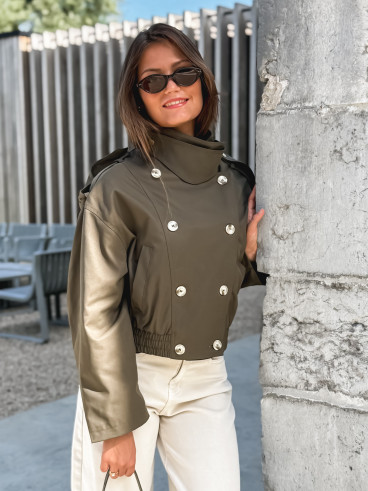 Veste courte Sophie - Kaki