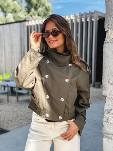 Veste courte Sophie - Kaki