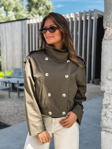 Veste courte Sophie - Kaki