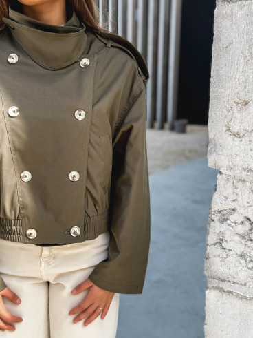 Veste courte Sophie - Kaki