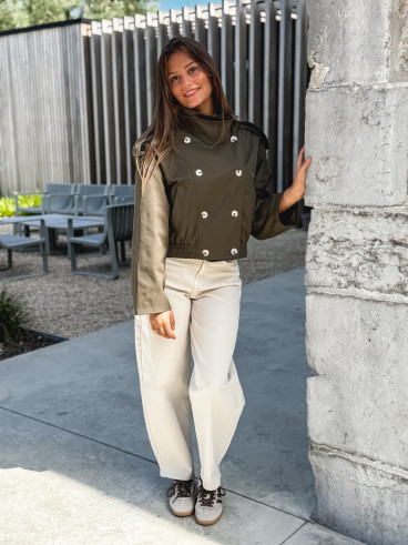 Veste courte Sophie - Kaki