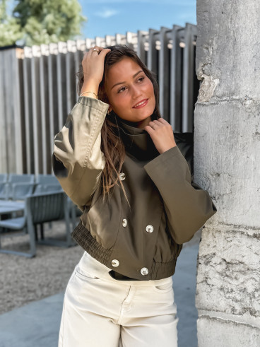 Veste courte Sophie - Kaki