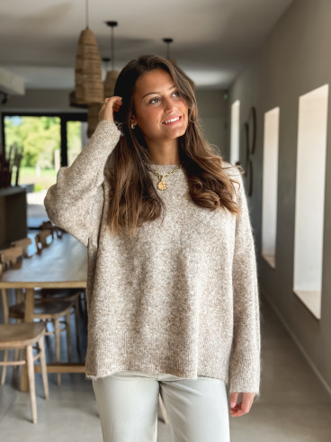 Pull Elyna - Taupe Pull Elyna - Taupe