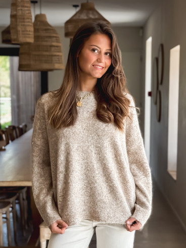 Pull Elyna - Taupe Pull Elyna - Taupe