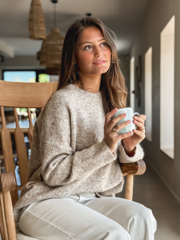 Pull Elyna - Taupe Pull Elyna - Taupe