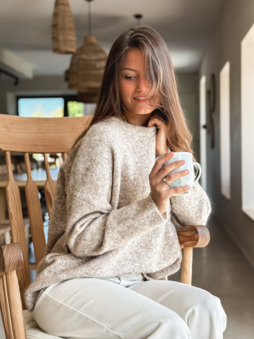 Pull Elyna - Taupe Pull Elyna - Taupe