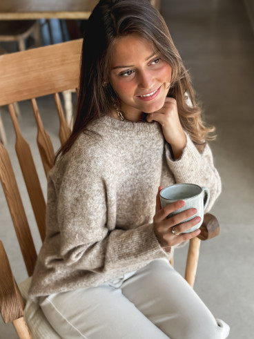 Pull Elyna - Taupe Pull Elyna - Taupe