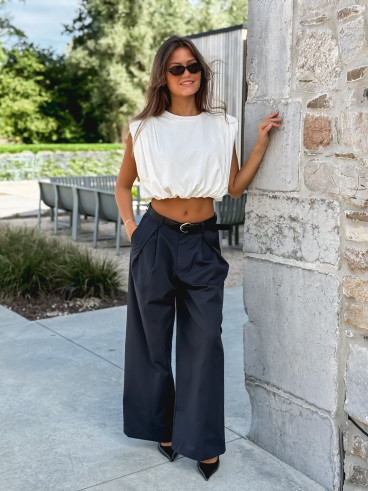 Crop top Lou - Blanc Crop top Lou - Blanc