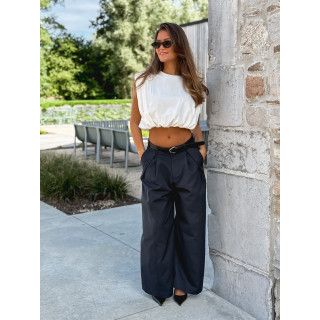 Crop top Lou - Blanc