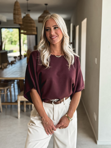 Pull Moara - Bordeaux Pull Moara - Bordeaux