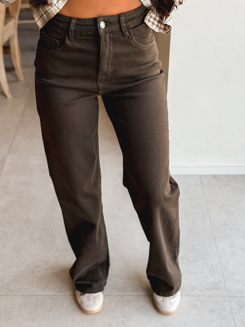 Jeans Amandine - Chocolat