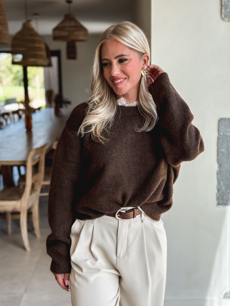 Pull Véllana - Chocolat