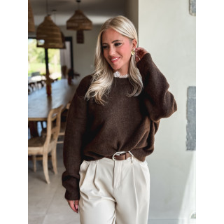 Pull Véllana - Chocolat