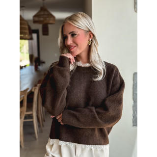 Pull Véllana - Chocolat