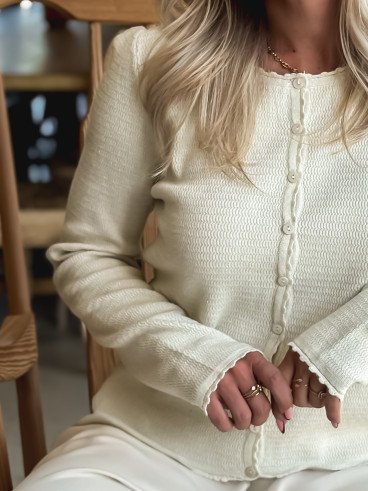 Gilet Gaëtana - Crème