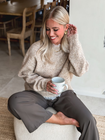 Pull Véllana - Beige sable Pull Véllana - Beige sable