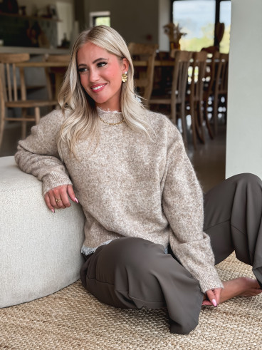 Pull Véllana - Beige sable Pull Véllana - Beige sable