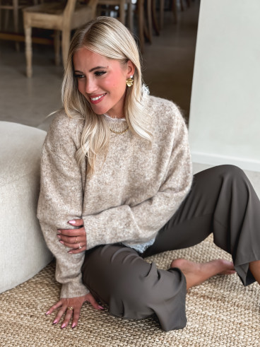 Pull Véllana - Beige sable Pull Véllana - Beige sable